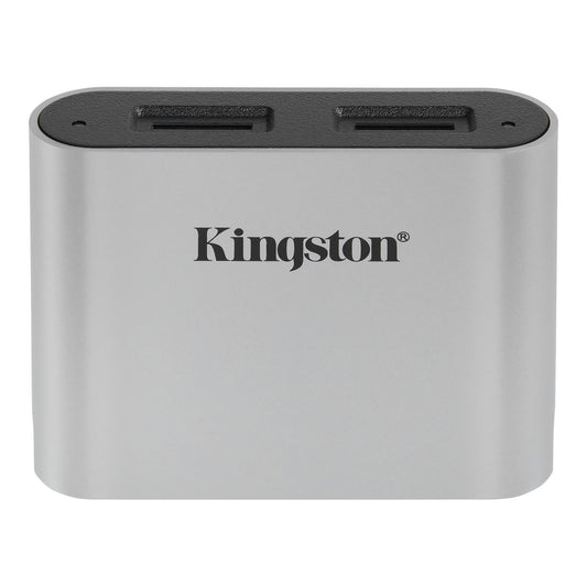 Kingston Technology Workflow microSD Reader card reader USB 3.2 Gen 1 (3.1 Gen 1) Type-C Black, Silver