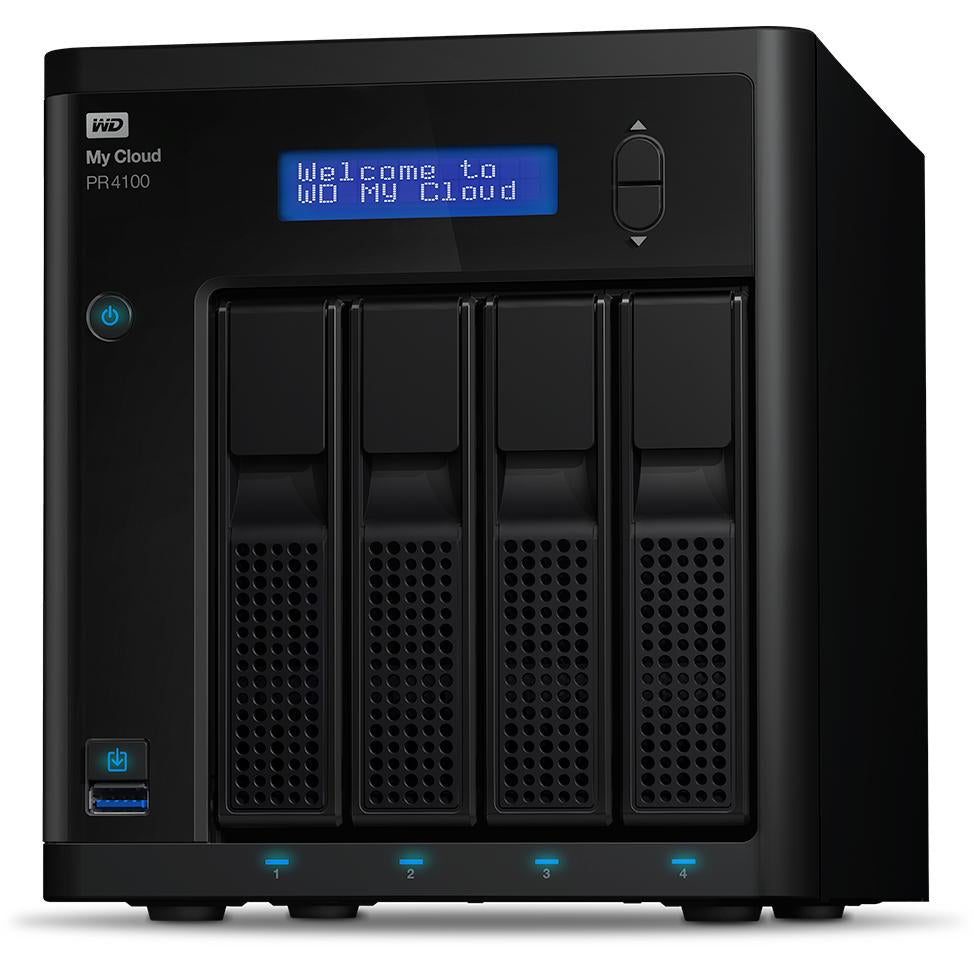 Western Digital My Cloud Pro Series PR4100 NAS Desktop Ethernet LAN Black N3710