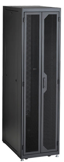 SERVER CABINET - 45U, 24"WX36"D WITH M6 RAILS, MESH FRONT DOOR, MESH REAR DOOR,