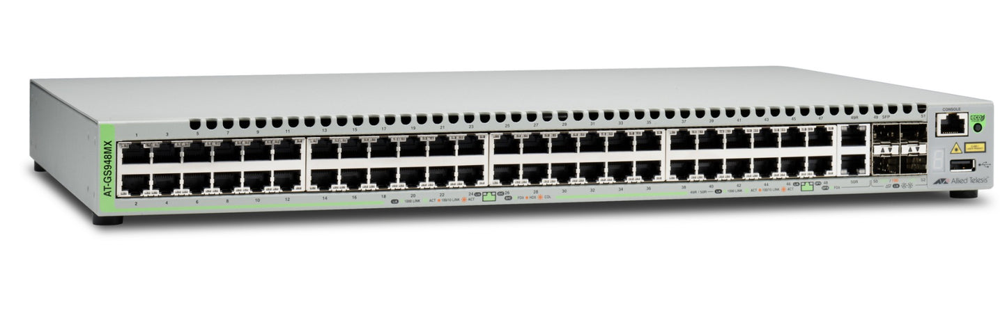 Allied Telesis AT-GS948MX-10 network switch Managed L2 Gigabit Ethernet (10/100/1000) Gray
