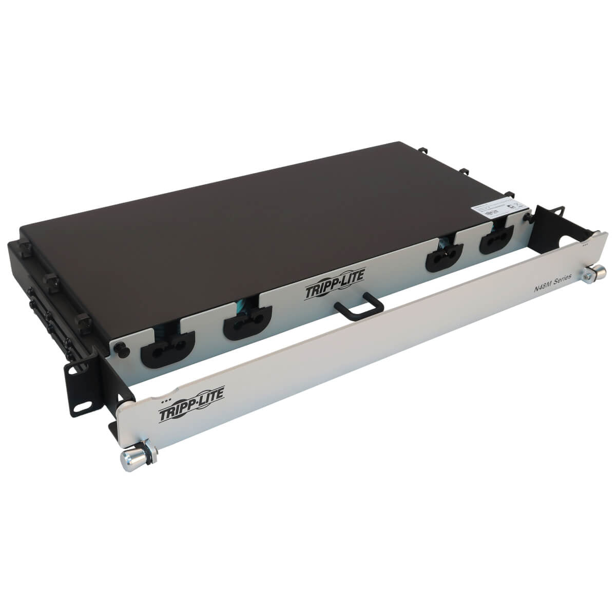 PRELOADED FIBER PANEL 1U 8X LC/LC DUPLEX