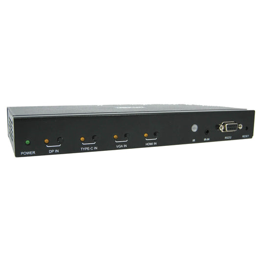 4-PORT MULTI-FORMAT PRESENTATION SWITCH - 4K 60 HZ HDMI, DP & USB-C, VGA, UHD, 4