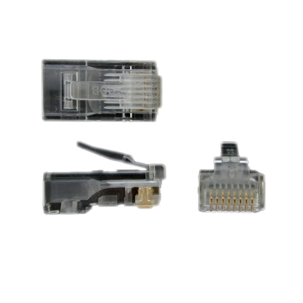 MODULAR PLUGS FOR BUILDING SOLID TWISTED PAIR CATEGORY 5E NETWORK PATCH CABLES -