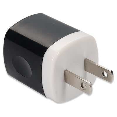 USAC2USB5V15A - AddOn Networks ADDON DUAL-PORT NEMA 1-15P MALE TO USB 2.0 (A) FEMALE 5V AT 1.5A WALL CHARGER 5V