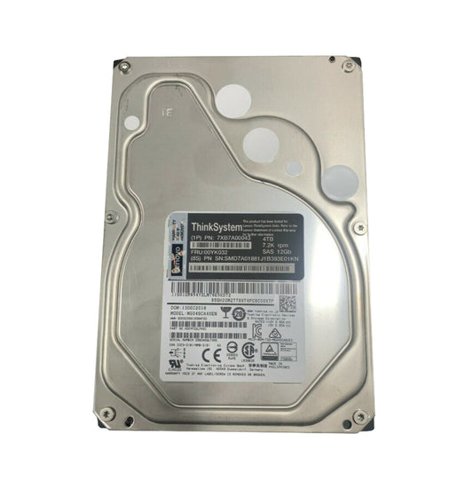 7XB7A00043 - Lenovo THINKSYSTEM 3.5INCH 4TB 7.2K SAS 12GB HOT SWAP 512N HDD