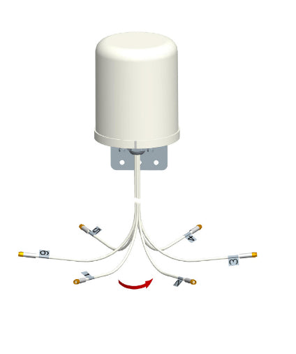 Fortinet FANT-06ABGN-0606-O-R network antenna Omni-directional antenna RP-SMA 6 dBi