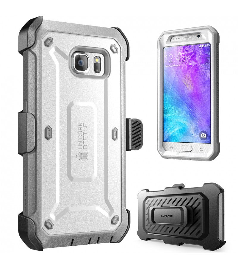 S-S6E-UBP-WHGY - i-Blason GALAXY S6 EDGE BEETLE PRO CASE - WHITE