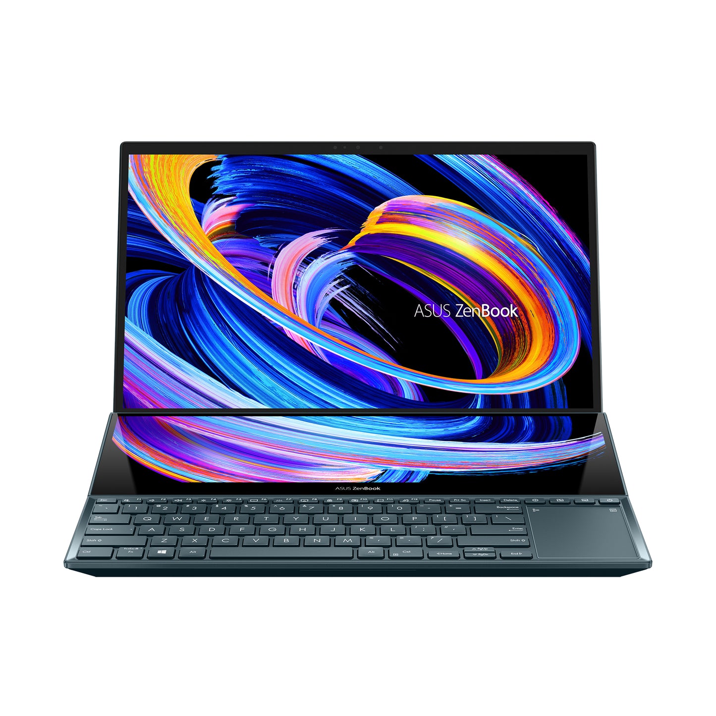 ASUS ZenBook Pro Duo 15 OLED UX582HS-XH99T notebook i9-11900H 15.6" Touchscreen 4K Ultra HD IntelÂ® Coreâ„¢ i9 32 GB DDR4-SDRAM 1000 GB SSD NVIDIA GeForce RTX 3080 Wi-Fi 6 (802.11ax) Windows 11 Pro Blue