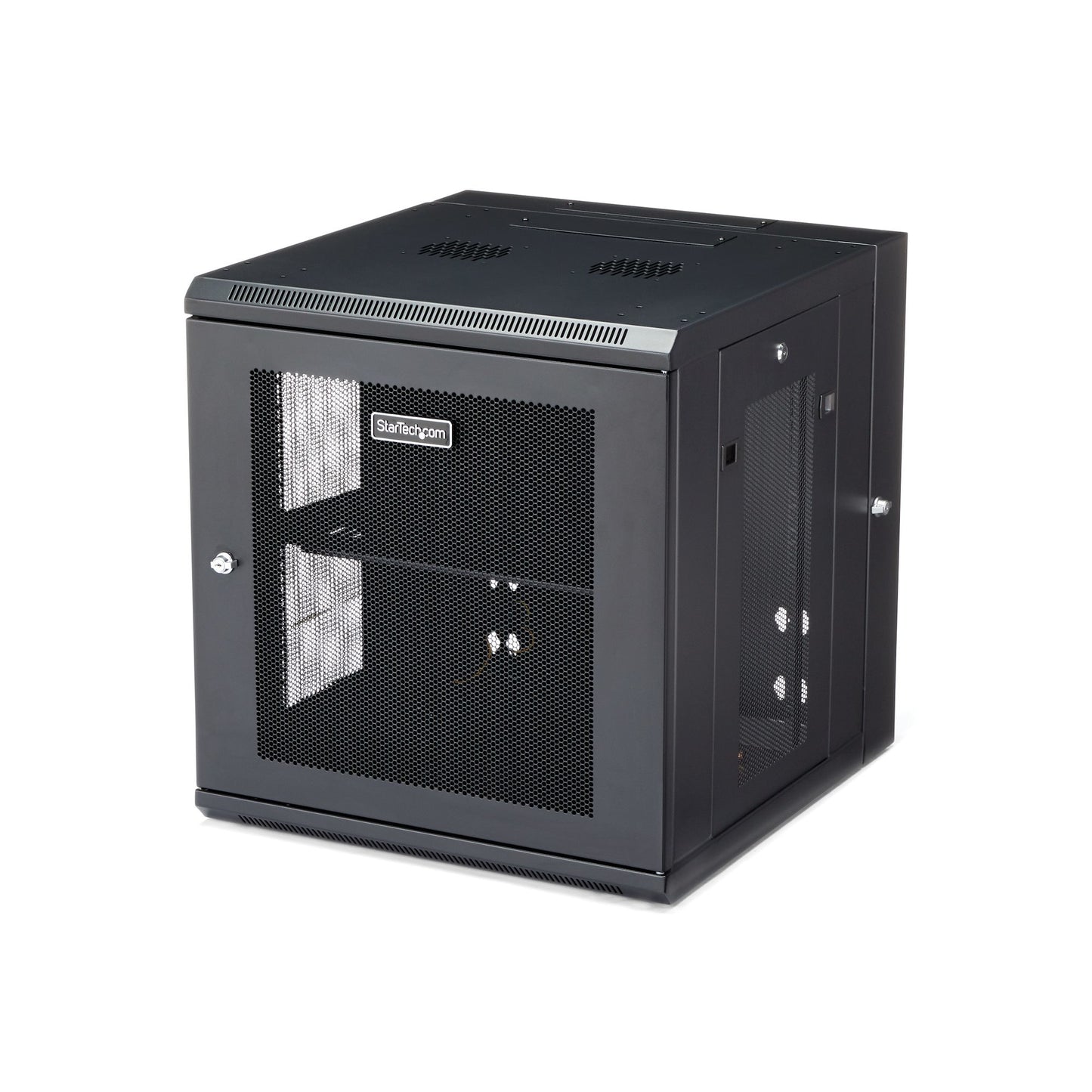 12U 19 WALL MOUNT NETWORK CABINET - SWITCH DEPTH RACK ENCLOSURE- 180  HINGED DES