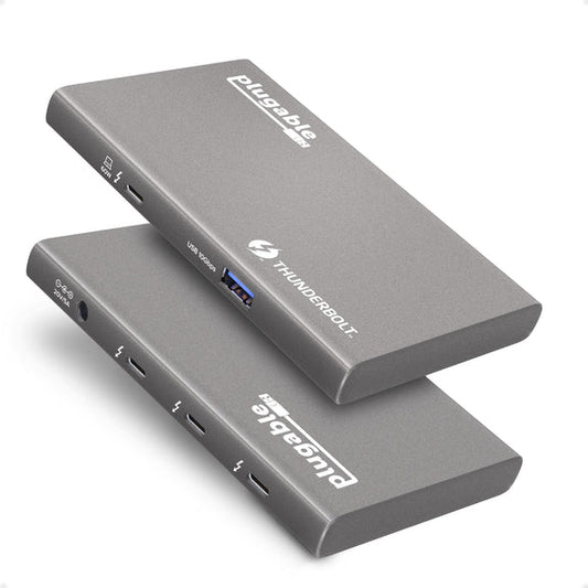 USB4-HUB3A - PLUGABLE TECHNOLOGIES PLUGABLE USB4 HUB, 5-IN-1 THUNDERBOLT 4 HUB WITH 60W CHARGING, INCLUDES 1X USB-C