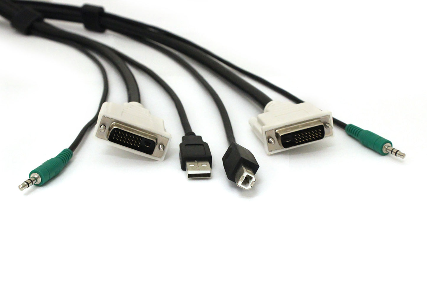 Black Box SKVMCBL-DVI-10 KVM cable Black, White 70.9" (1.8 m)