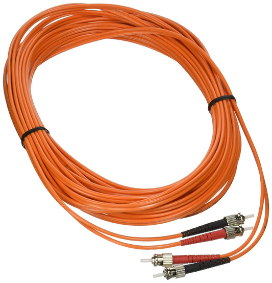 C2G 10m USA ST/ST Duplex 62.5/125 Multimode Fiber Patch Cable fiber optic cable 393.7" (10 m) Orange