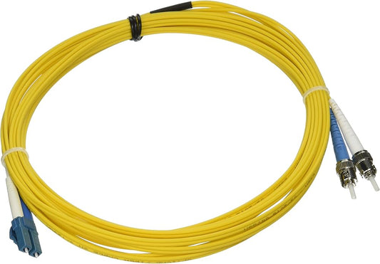 C2G 6m LC/ST LSZH Duplex 9/125 Single-Mode fiber optic cable 236.2" (6 m) Yellow