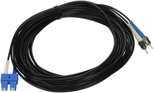 C2G 10m SC/ST Duplex 9/125 Single-Mode Fiber Patch Cable fiber optic cable 393.7" (10 m) Black