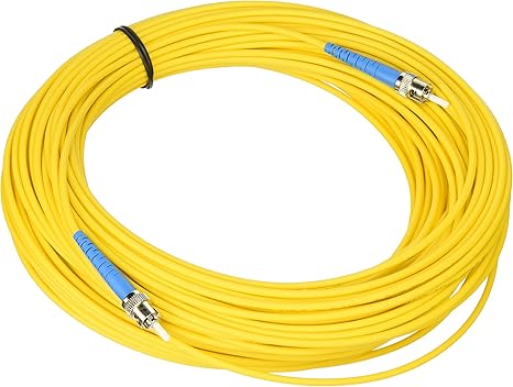 C2G 30m ST/ST Plenum-Rated Simplex 9/125 Single-Mode Fiber Patch Cable fiber optic cable 1181.1" (30 m) Yellow
