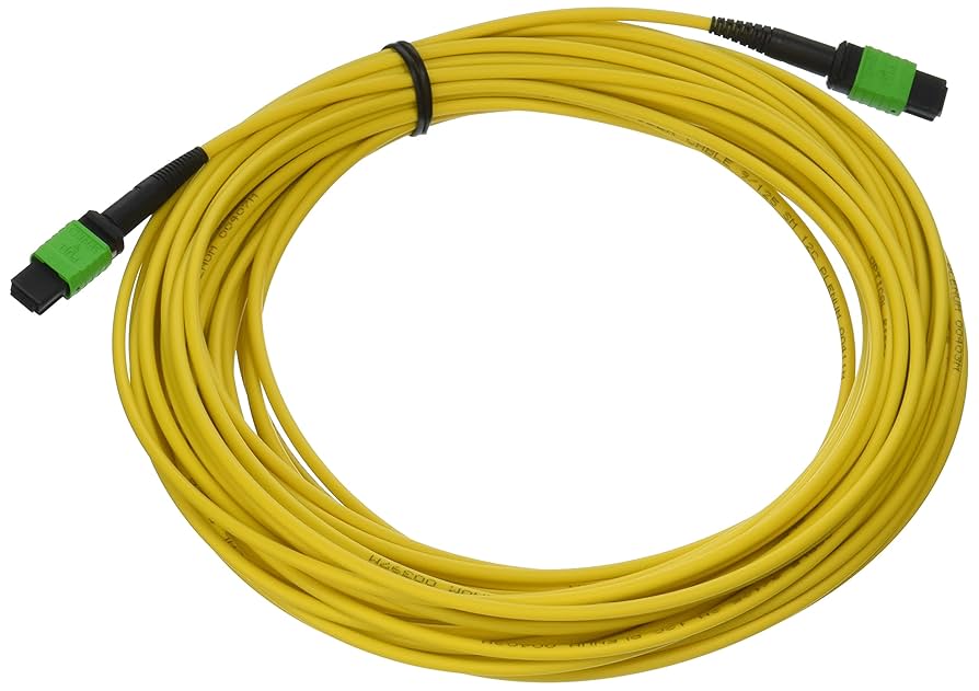 C2G 15m MTP 9/125 Plenum-Rated Single-Mode Fiber Assembly Ribbon Cable fiber optic cable 590.6" (15 m) Yellow