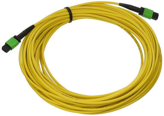 C2G 15m MTP 9/125 Plenum-Rated Single-Mode Fiber Assembly Ribbon Cable fiber optic cable 590.6" (15 m) Yellow