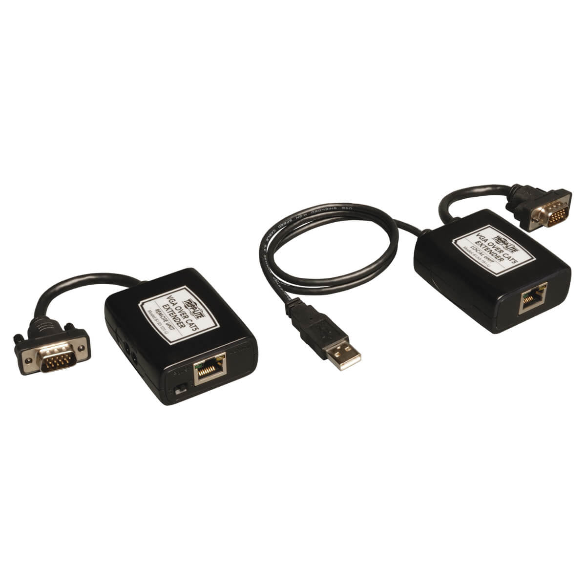 VGA OVER CAT5/CAT6 VIDEO EXTENDER KIT USB POWERED UP TO 500FT TAA/GSA