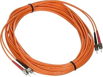 C2G 10m USA ST/ST Duplex 50/125 Multimode Fiber Patch Cable fiber optic cable 393.7" (10 m) Orange