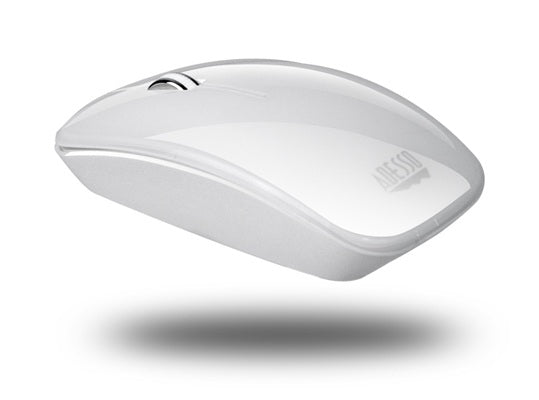 IMOUSEM300W - Adesso WHITE BLUETOOTH 3.0 LOW PROFILE SLEEK FEEL COMFORTABLE DESIGN OPTICAL S