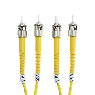 5 METER SINGLE MODE ST/ST DUPLEX CABLE - ST SINGLE MODE - MALE - ST SINGLE MODE