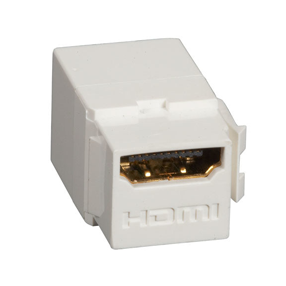 FMT1001 - Black Box SNAP FITTING - HDMI FEMALE/FEMALE OFFICE WHITE GSA TAA