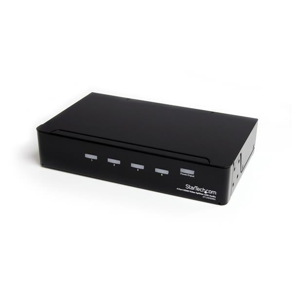 SPLIT AN HDMI AUDIO AND VIDEO SIGNAL TO FOUR DISPLAYS SIMULTANEOUSLY - 4 PORT HD