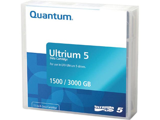 CONTAINS QTY 10 QUANTUM MR-L5MQN-01 ULTRIUM-5 DATA CARTRIDGES. 1.5TB NATIVE / 3.