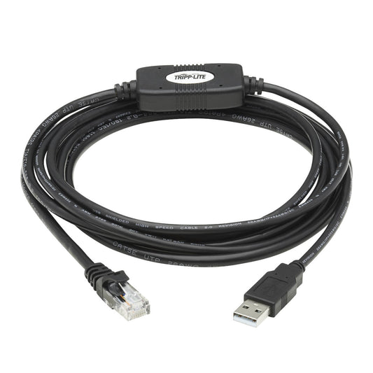 USB-A TO RJ45 ROLLOVER CONSOLE CABLE (M/M) -CISCO COMPATIBLE, 250 KBPS, 10 FT.,