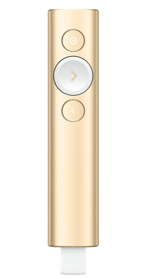 Logitech Spotlight Presentation Remote wireless presenter Bluetooth Gold