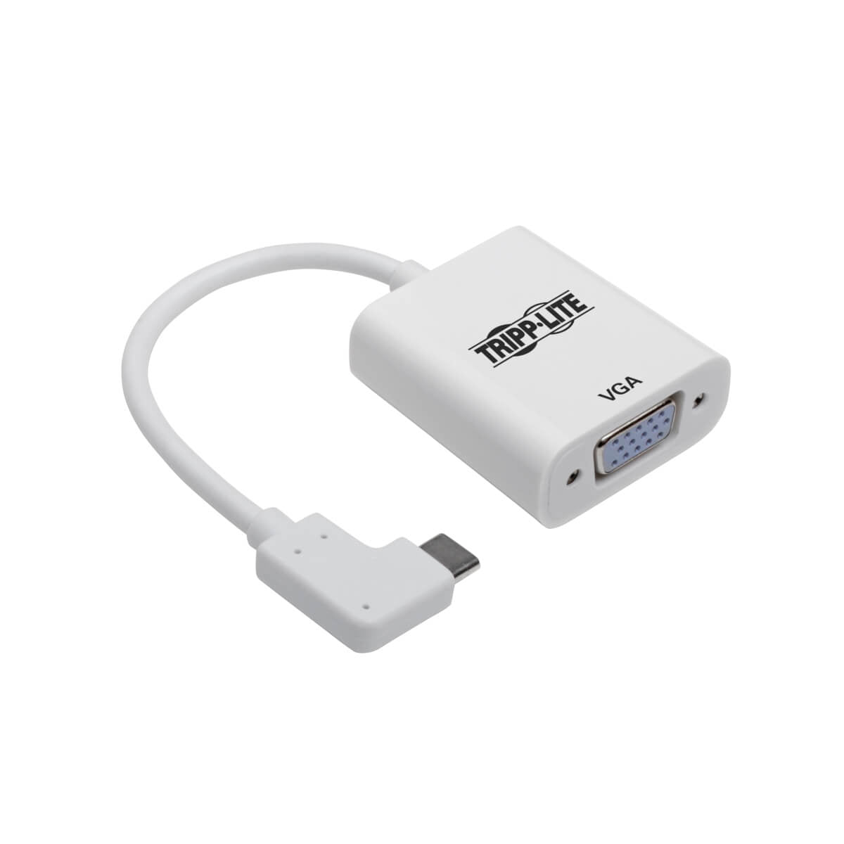 RIGHT-ANGLE USB-C TO VGA ADAPTER CABLE (M/F) - 3.1, GEN 1, THUNDERBOLT 3, 1920 X