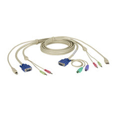 KVM CPU CABLE - DT PRO II SERIES, VGA, PS/2, AUDIO, 6-FT. (1.8-M)