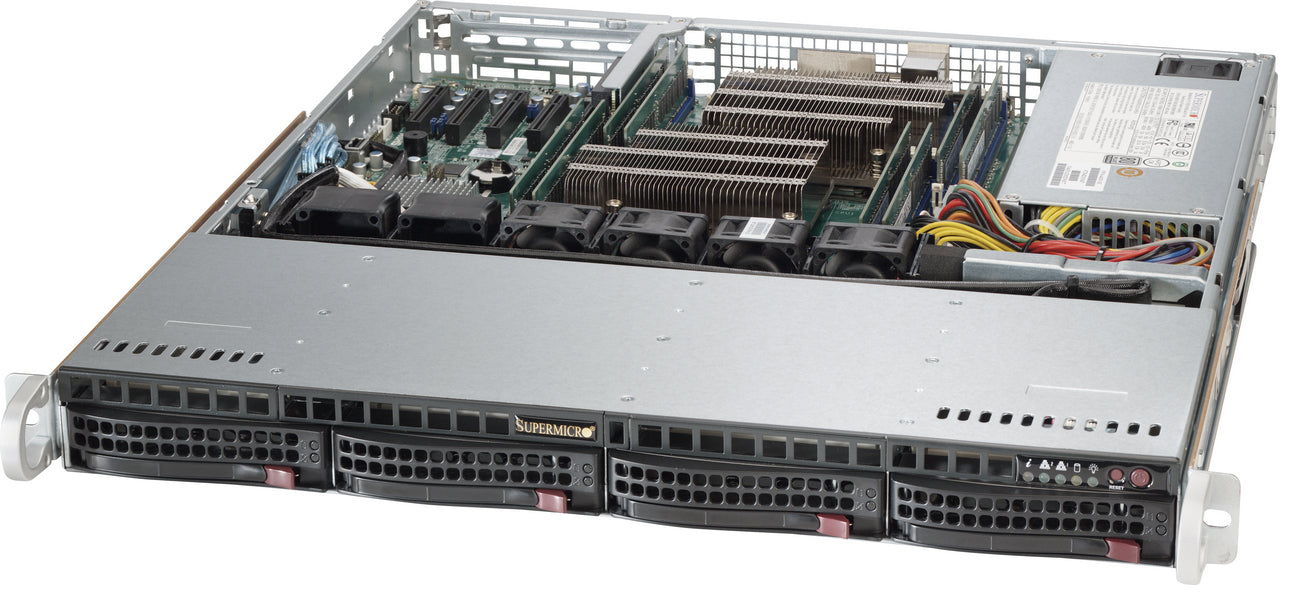 Supermicro SuperServer 6018R-MTR IntelÂ® C612 LGA 2011 (Socket R) Rack (1U) Black