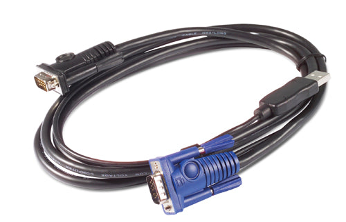 VIDEO / USB CABLE - 4 PIN USB TYPE A, HD-15 (M) - HD-15 (M) - 25 FT