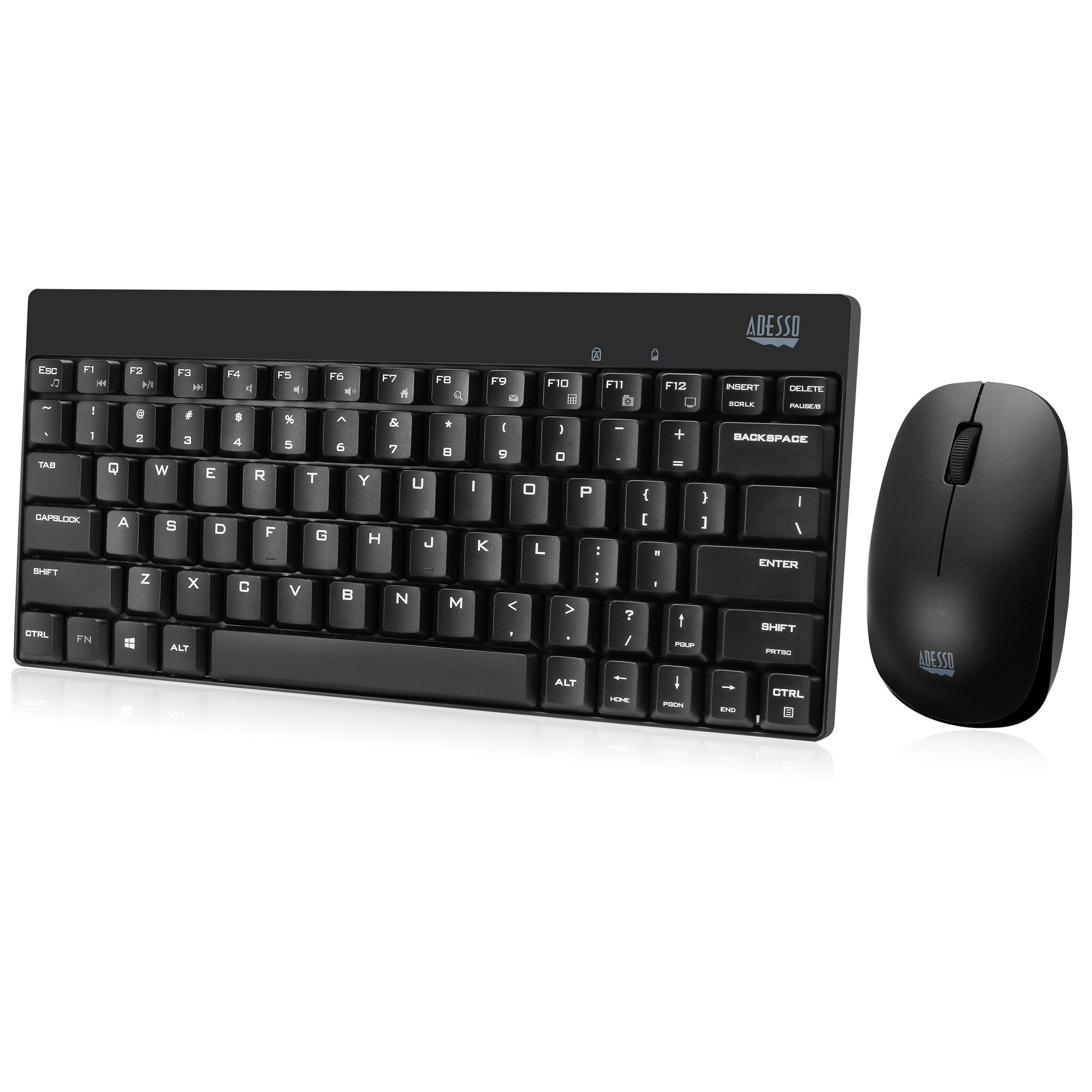 WKB-1100CB - Adesso 2.4GHZ WIRELESS MINI KEYBOARD & MOUSE COMBO