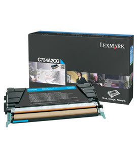 C734A2CG Toner cyan, 6K pages @ 5% coverage