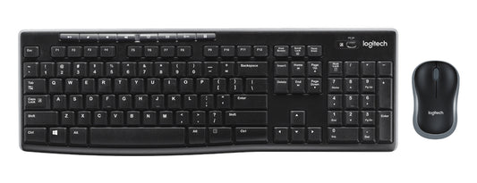 Logitech MK270 keyboard Mouse included RF Wireless QWERTY English Black