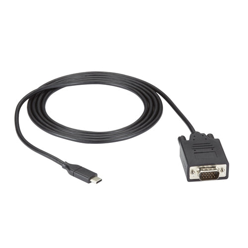 VA-USBC31-VGA-006 - Black Box USB-C ADAPTER CABLE - USB-C TO VGA ADAPTER, 1920X1200 / 1080P, DP 1.2 ALT MODE,