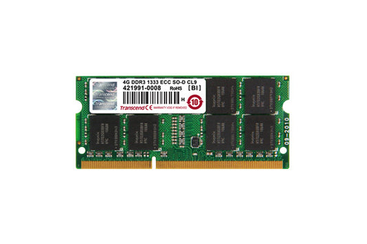 TS1GSK72V6H - Transcend 8GB DDR3 1600 ECC-SODIMM 2RX8