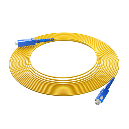 C2G 6m SC/SC LSZH Duplex 9/125 Single-Mode fiber optic cable 236.2" (6 m) Yellow
