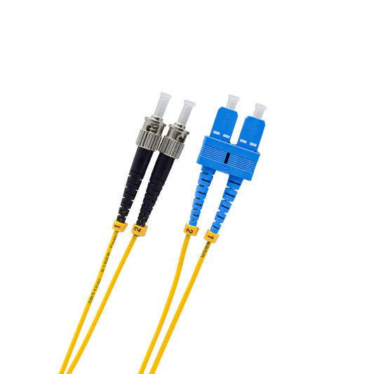 C2G 20m USA SC/ST Duplex 9/125 Single-Mode fiber optic cable 787.4" (20 m) Yellow