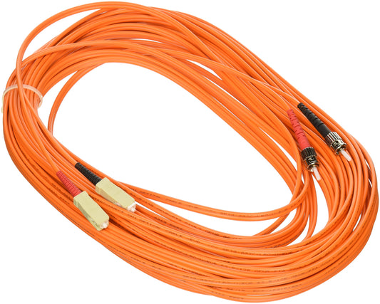 C2G 15m USA SC/ST Duplex 62.5/125 Multimode Fiber Patch Cable fiber optic cable 590.6" (15 m) Orange