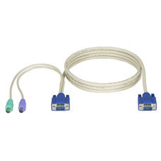 EHN70001-0010 - Black Box KVM CPU CABLE - EC SERIES AND DT LOW PROFILE SERIES, VGA, PS/2, 10-FT. (3.0-M)