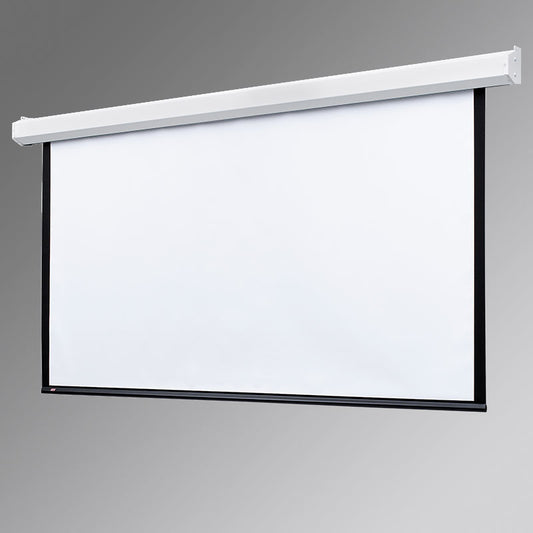 116012L - Draper TARGA, 12 X 12, AV, MATT WHITE XT1000E, 110 V, WITH LOW VOLTAGE CONTROLLER