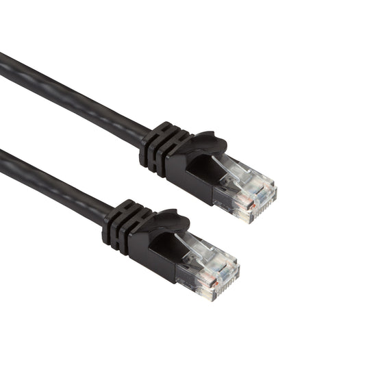 CAT6APC-025-BK - Black Box CAT6A 500-MHZ SLIMLINE MOLDED SNAGLESS STRANDED ETHERNET PATCH CABLE - UNSHIELDE