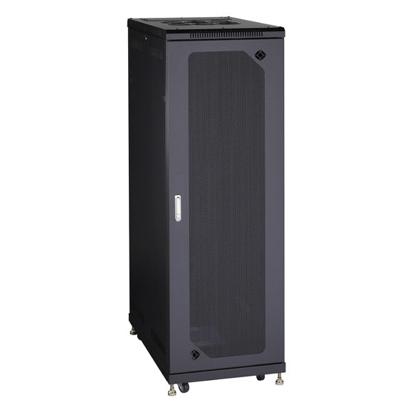 SERVER CABINET - 38U, SPLIT REAR DOOR, 24"W X 40"D, MESH FRONT, GSA, TAA