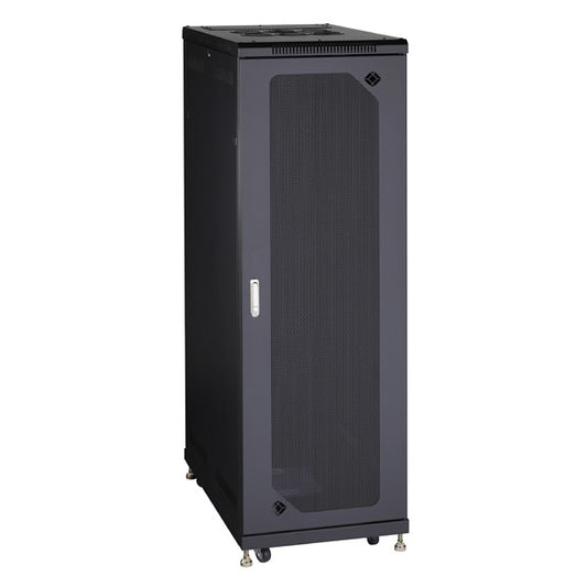 SERVER CABINET - 38U, SPLIT REAR DOOR, 24"W X 40"D, MESH FRONT, GSA, TAA