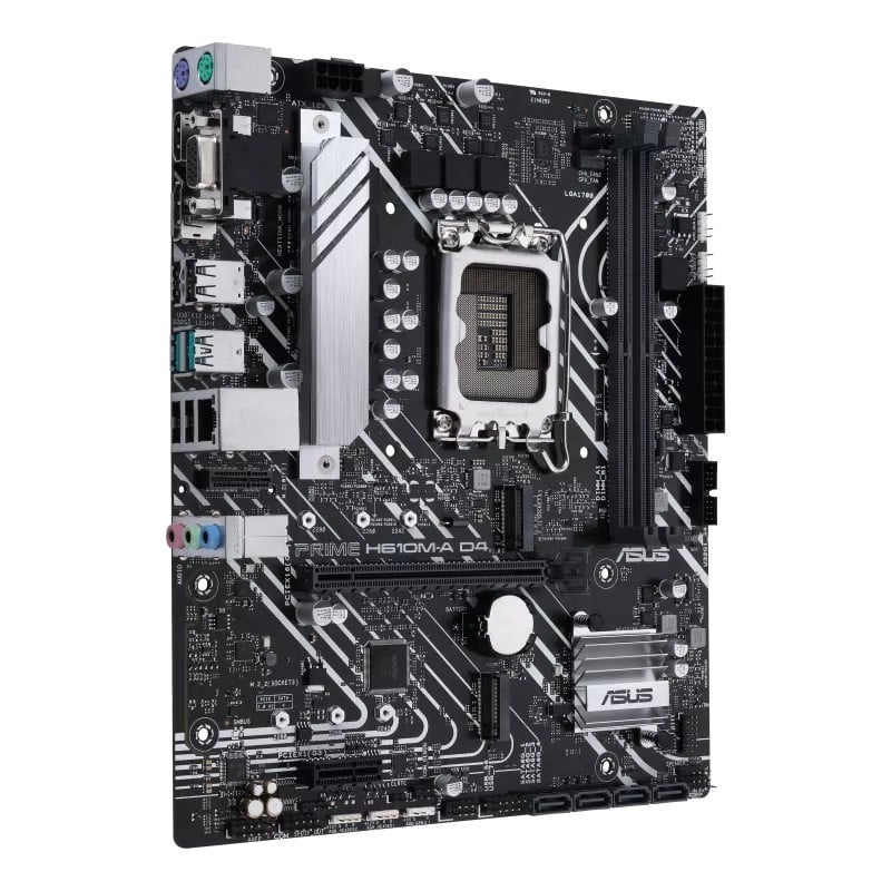 90MB19P0-M0EAYC - Asus PRIME H610M-A D4 LGA1700 DDR4 Micro-ATX Motherboard