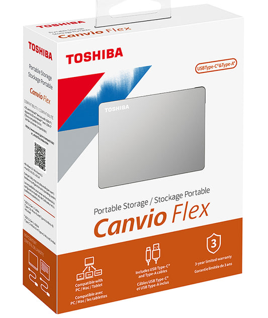 Toshiba Canvio Flex external hard drive 4000 GB Silver