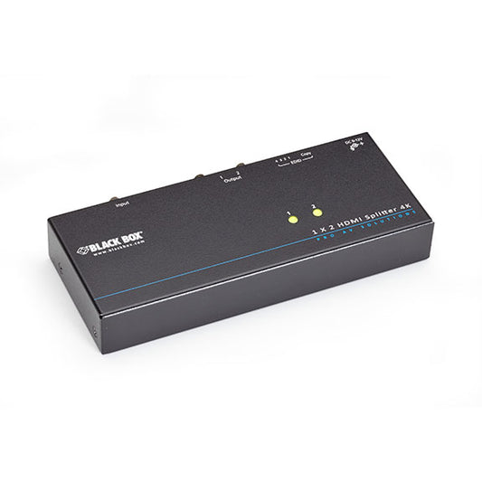 VSP-HDMI1X2-4K - Black Box 4K HDMI SPLITTER - 1 X 2, GSA, TAA